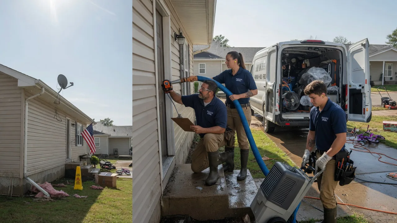 Ceiling Water Damage Restoration in Grissom Arb, IN near me
